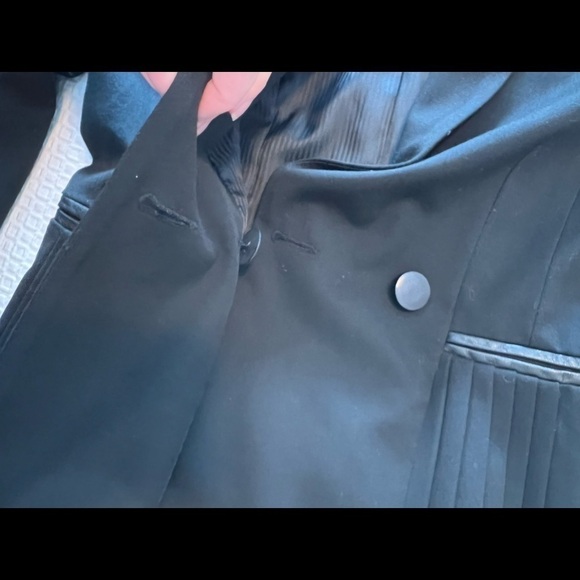 Nanette Lepore Black Jacket LeatherCollar Size 6 - Picture 15 of 16